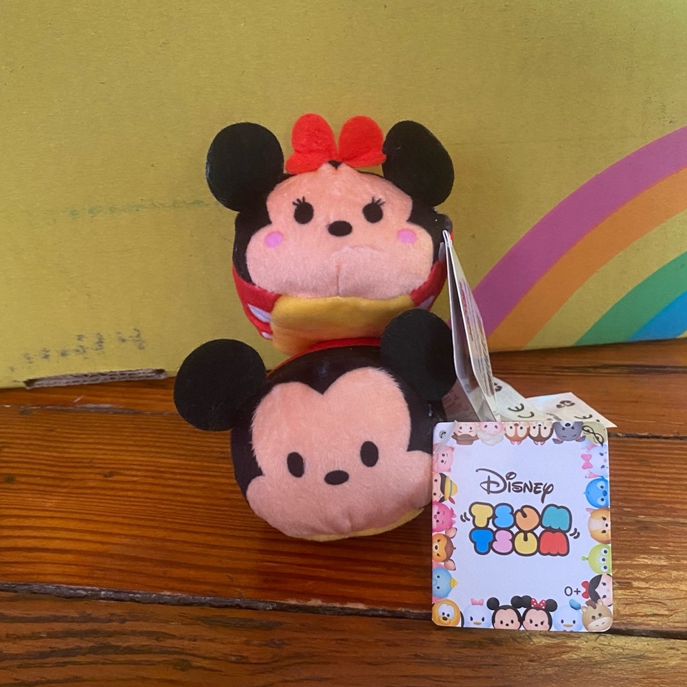 Disney Tsum Tsum Minni Mickey & Minnie Mouse NWT
